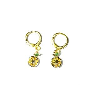 Citrus slice earrings